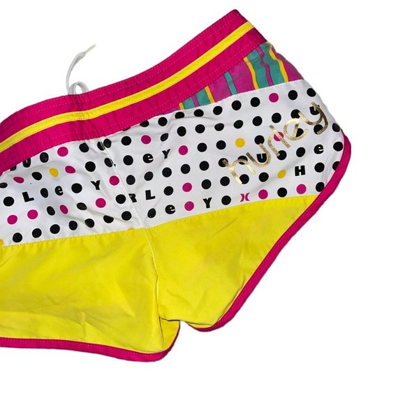 Hurley Retro Color Block Board Shorts Juniors 3 Swimwear Beach Booty Bootie - Picture 6 of 7